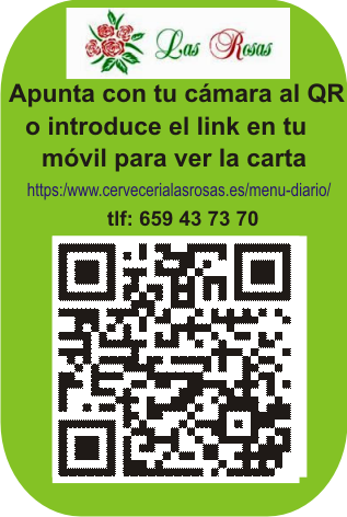 Menú Las Rosas